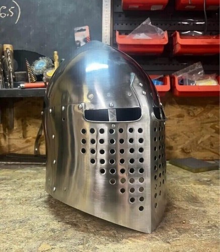 Elmetto medievale larp grande - medievale,