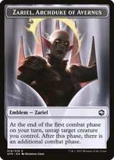 MTG Magic AFR D&D Forgotten Realms - 1x EN EX TOKEN 019 Zariel Archduke Avernus