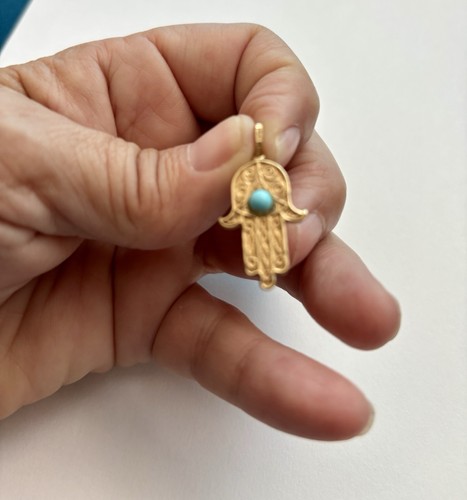Ciondolo mano hamsa - a, oro