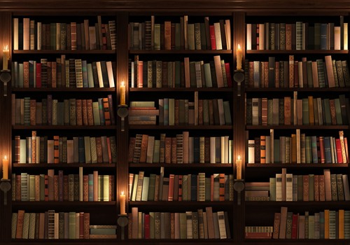 Libri libreria vintage - , tessuto