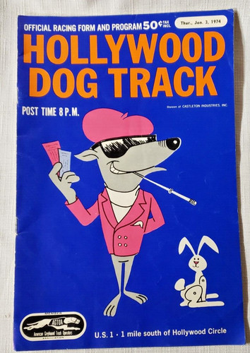 1974 hollywood dog track - hollywood,