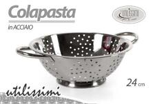 Colapasta scolapasta in acciaio inox con manici 24 cm