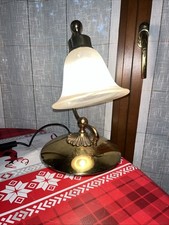 Lampada Comodino Di Ottone Colore Oro-33x24cm