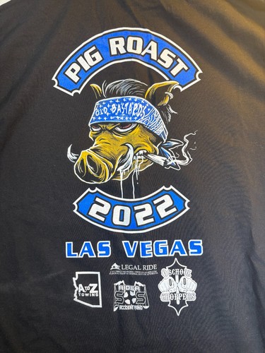 Maglia moto pig roast bike - pig,