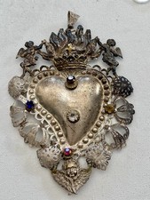Antico Ex Voto Cuore Di Gesù