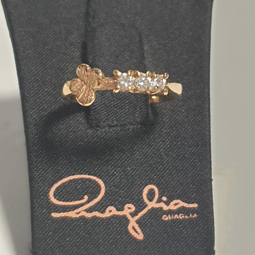 Anello oro rosa e - oro, 18