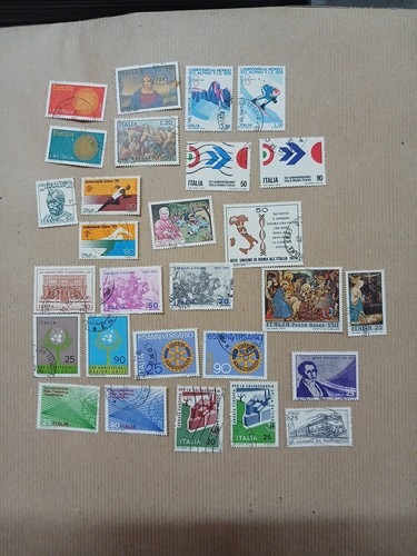 1970 italia francobolli annata - francobolli,