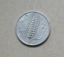 2 lire SPIGA ARATORE 1948