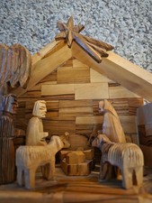 Presepe Betlemme in legno di