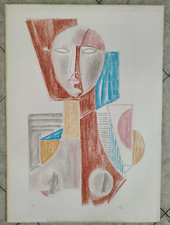 Mario Tozzi (Fossombrone, 1895 - Saint Jean du Gard, 1979) serigrafia 50 x 70 cm