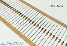 25 pz Resistenze 100 ohm 1/4W