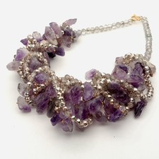 Collana con torsa in cristallo