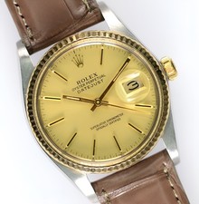 Rolex Datejust 16013 Vintage 36mm Acciaio Oro Anni '80