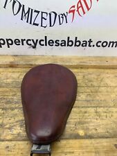 SELLA MOTO IN PELLE CUOIO