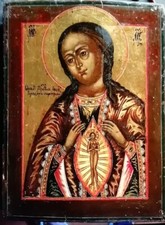 Antica icona russa Madre di