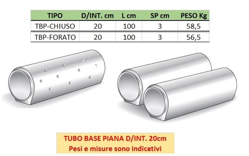 Manufatti cemento tubo base - manufatti,