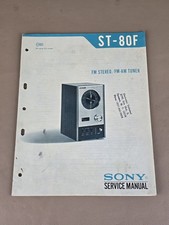 Sony Tuner ST-80F Manuale di