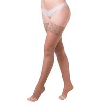 Sanagens 140 denari PUNTA APERTA calze AUTOREGGENTI OPEN Sanagens contenitive