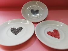 KEITH HARING CUORE TOGNANA PIATTINI PER TAZZINE CAFFÈ IN PORCELLANA 