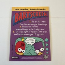 THE SIMPSONS Serie 2 (Skybox 1994) Mail-In DECODER CARTA PROMO SCHERMO BAR