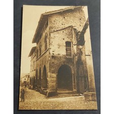 Cartolina Avigliana - Casa Comunale in Borgo Vecchio - (Monum. Nazionale)
