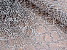 Pelle di vitello stampa pitone