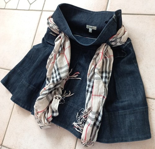 Burberry gonna skirt jeans - burberry,