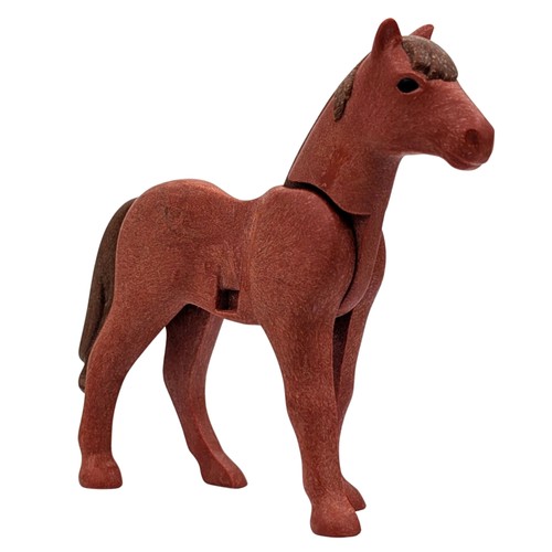 Playmobil cavallo marrone