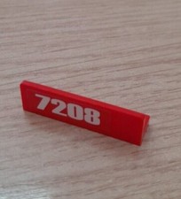 LEGO 15207 / 30413 Panel 1x4 with Rounded Corners with '7208' Sticker  set 7208