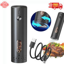 Mulino Macina Sale Pepe Elettrico Regolabile Inox Ricaricabile Grossezza.