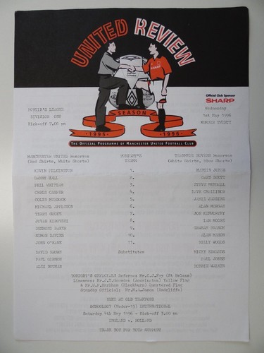 Manchester utd tranmere rov - utd, v