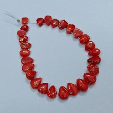34 CT perle di corallo rosso
