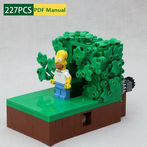Homer disappearing into - into, bush