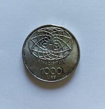 1000 LIRE MILLE ARGENTO ROMA CAPITALE CENTENARIO  ITALIA ANNO 1970 AG 11