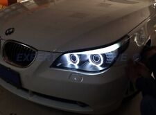 FARI NERI SERIE 5 E60/E61 ANGEL EYES CIGLIO FRECCE LED XENON  D2S DAL 03---04