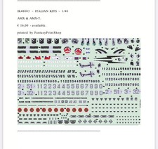 AMX Ghibli 1/48 decals A.M.I