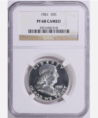 1961 50c franklin - 50c,