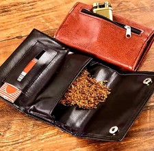 PORTATABACCO IN ECOPELLE NERO