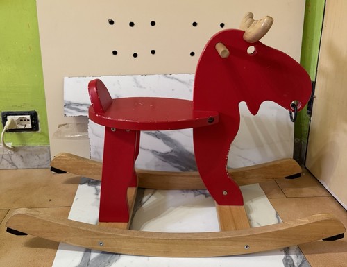 Cavallo dondolo legno - in,