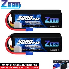2x Zeee 9000mAh 6S LiPo