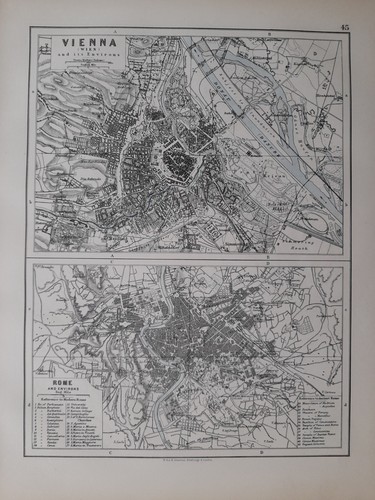 1902 map city plan vienna - plan, wien