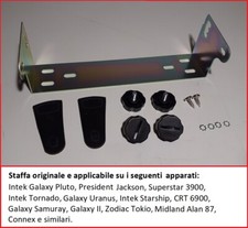 Staffa di supporto originale Radio CB president jackson kit completo di manopole