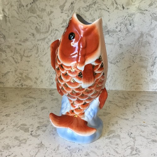 Ceramic fish koi carp - ceramic,