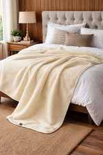 Copertura letto in lana merino