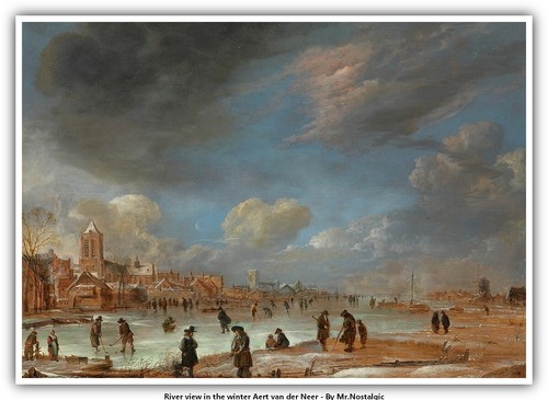 Vista fiume inverno aert - in,
