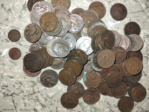 100 monete cent ape regno - monete,
