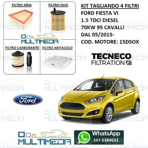 Kit tagliando filtri ford - kit,