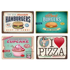 Tovagliette americane lavabili set 4 pz PVC rettangolari 28,5x43 cm FOOD