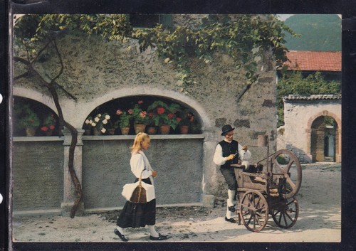 Cartolina costumi friulani val - costumi,