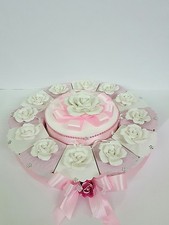 TORTA BOMBONIERA ROSA IN